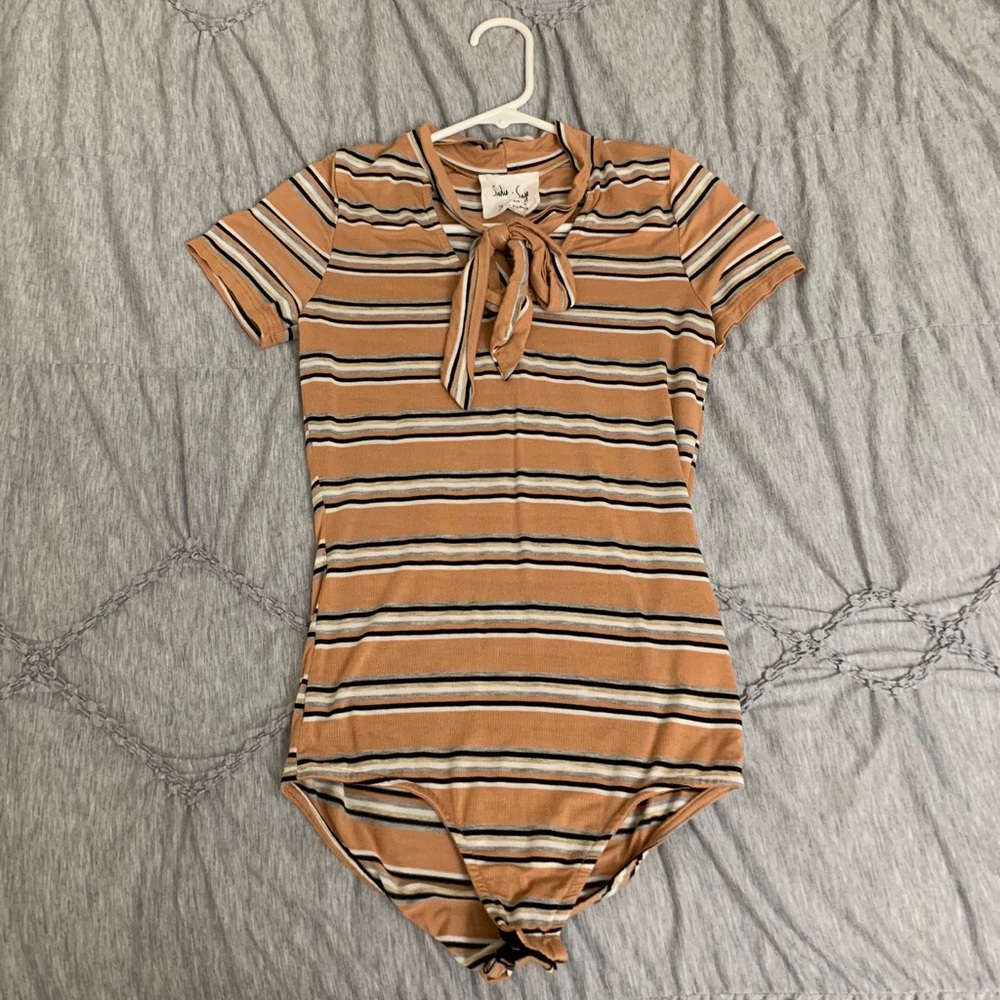 Ootdfash striped bodysuit